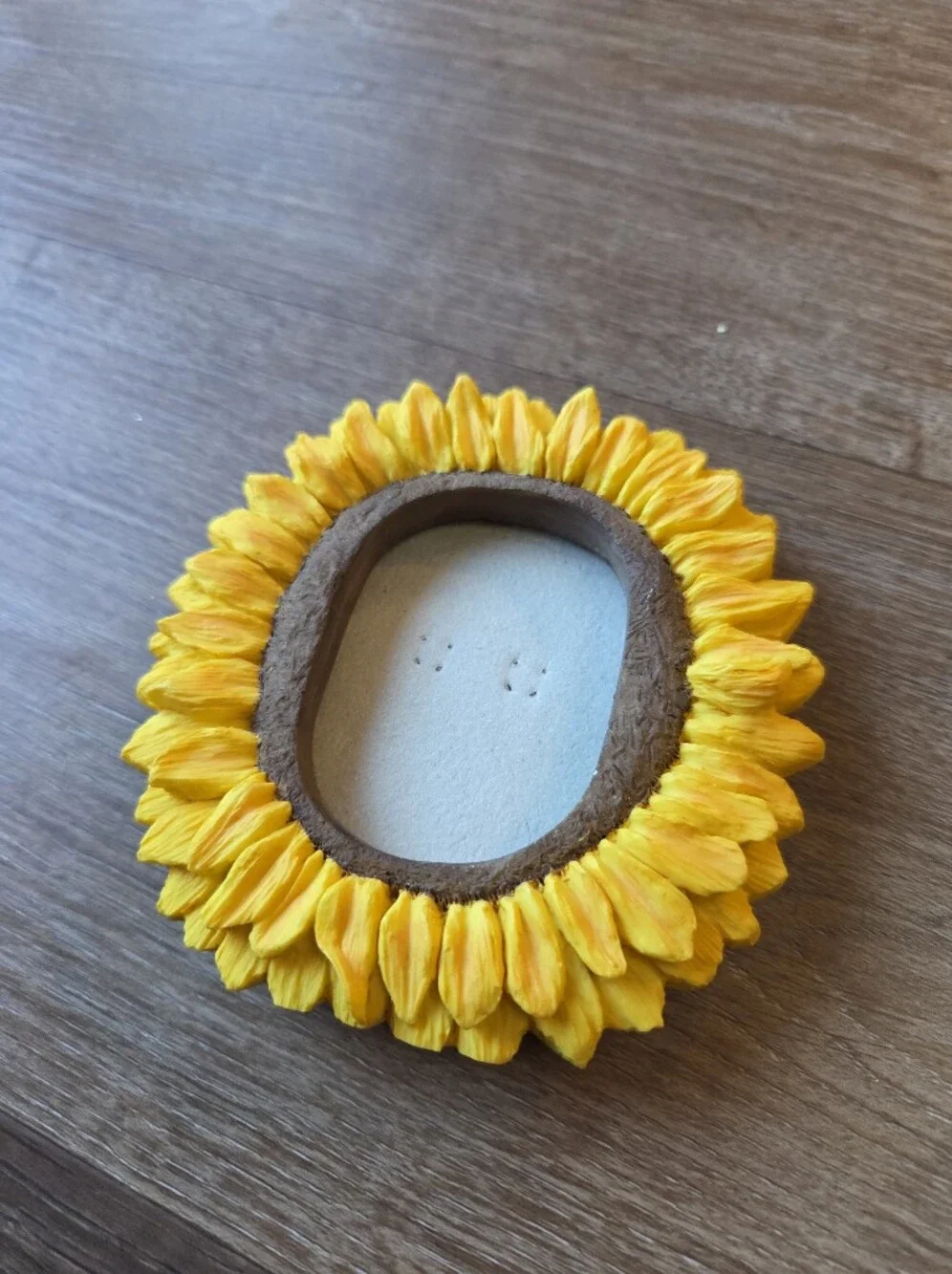 Sunflower Bright Yellow Flower Mini Resin Ceramic Picture Frame